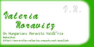 valeria moravitz business card